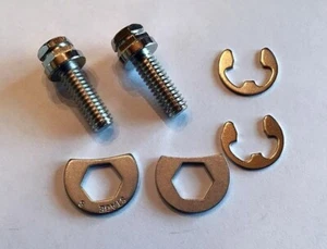 Fijadores Shovelhead 1966/1984 EXCAUST TACHNS acero inoxidable y de bloqueo - Imagen 1 de 1