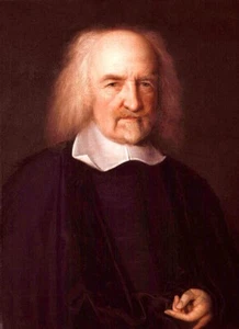 THOMAS HOBBES *IMÁN NEVERA 2X3* AUTOR FILÓSOFO CONTRATO SOCIAL LEVIATÁN - Imagen 1 de 2