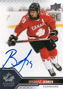 Brianne Jenner signed 2022-23 UD Team Canada Women hockey card #50 EXACT PROOF - Picture 1 of 2