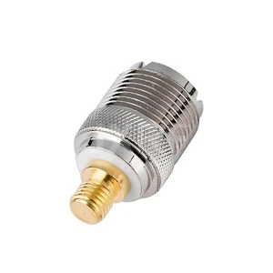 27mm Brass UHF SO239 Female to Flat M6 Connector Adapter For Motorola GP328 GP88 - Zdjęcie 1 z 9