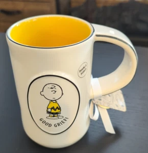 Tazza marrone 2025 Peanuts x Rae Dunn 75 anni buon dolore Charlie - Foto 1 di 6