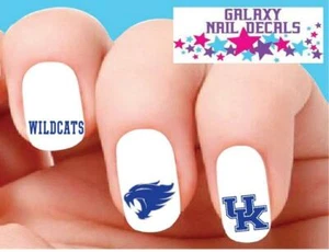 Waterslide Nail Decals - Set of University Kentucky Wildcats Assorted - Picture 1 of 1