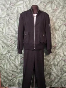 FOCUS 2000 Jacket (12) & Pant (10) Set Black Polyester Spandex Women - Picture 1 of 6