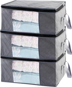 Storage Clothes Bins Closet Bags - 35L Containers Organizer Boxes Clothing Bin O - Picture 1 of 12