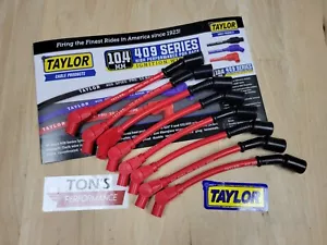 Taylor Spark Plug Wire Set 79213 409 Pro Race 10.4mm Red 135 for Chevy LS Cars - Picture 1 of 2