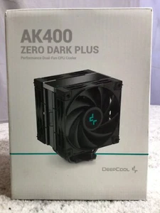 DeepCool AK400 ZERO DARK PLUS 120mm CPU Fan with Heatsink - Black *NEW* - Picture 1 of 3