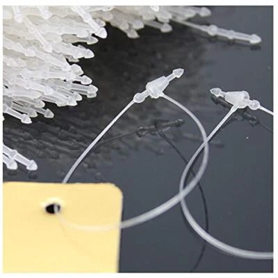 2000 Pcs 5 Inch Adjustable Snap Lock Security Beaded Loop Tie Tag Fasteners - Image 1 of 4