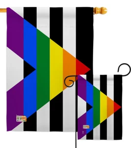 Straight Allies For Equality Support Suppot Gay Lesbian Garden House Yard Flag - Picture 1 of 13