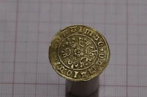 🧭 🇩🇪 GERMANY NURNBERG BRASS JETON 25mm c. 1450 B85 #Z8099 - Imagen 1 de 2