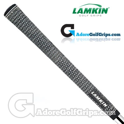 Neu Lamkin Crossline mittelgroße Full Cord Golfgriffe - schwarz x 1