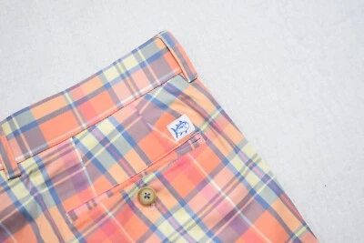 Southern Tide SkipJack Chino Shorts Plaid Stretch Flat Front Mens Size 36 x 10" - Image 1 of 4