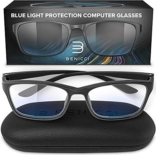 Stylish Blue Light Blocking Glasses for Women or Men Ease Computer and Digital
