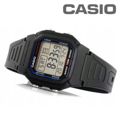 Reloj Digital Estándar CASIO W-800H-1AV 10 Años Batería WR100m Doble Hora Foto 1 de 3