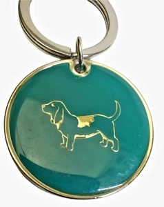 Tommy Hilfiger Dog KeyChain Metal Enamel Logo Keyring Zipper Pull Bagtag Gift - Picture 1 of 3