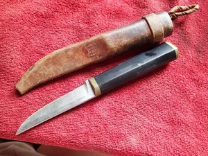 Tapio Wirkkala Designe Puukko Messer mit Lederscheide Hackman Finnland Finnisch - Bild 1 von 9