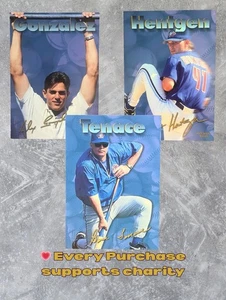 Toronto Blue Jays Jumbo Card Lot Pat Hentgen Alex Gonzalez Tenace Sizzler Set - Picture 1 of 7