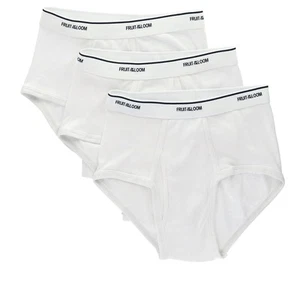 Fruit of the Loom Men's White Briefs (3 Pack) - Picture 1 of 14