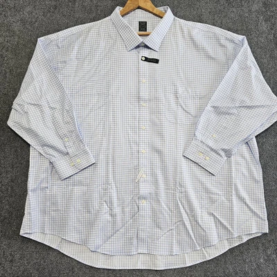 PRONTO UOMO Men's Button Down Dress Shirt 22 34/35 Long Sleeve Blue Checks NWT - Image 1 of 4