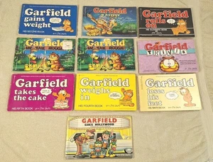 10 Vintage Garfield Paperbacks By Jim Davis - Imagen 1 de 11
