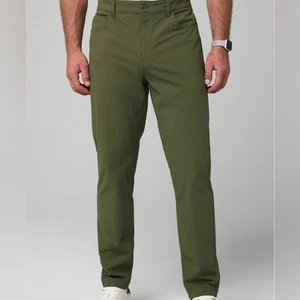 NWT, Fabletics, The Don 5-Pocket Pant (Classic Fit), Utility Green, 29x32 - Picture 1 of 5