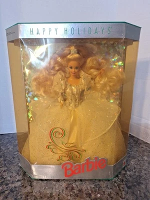 1992 Barbie Doll Happy Holidays Special Edition Mattel New Never Removed - Image 1 of 4