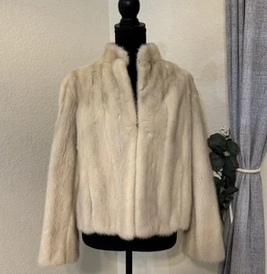 VINTAGE BLONDE RUSSIAN SABLE Fur Coat Stole Wrap Shrug FROM 1960's REPAIR READ - Picture 1 of 17