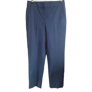 Pantalones para mujer J Crew 6 azul marino elásticos calce ajustado ropa de trabajo minimalista preppy clásicos - Imagen 1 de 9