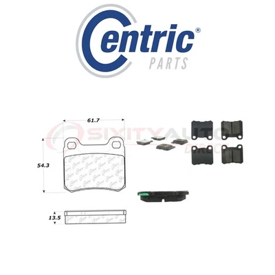 Centric Posi Quiet Disc Brake Pads w Shims for 1987-1993 Mercedes-Benz 300D ob Foto 1 de 4