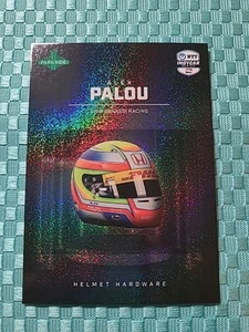 2025 Parkside Indycar Helmet Hardware Shimmer Rainbow Foil Alex Palou - Picture 1 of 2
