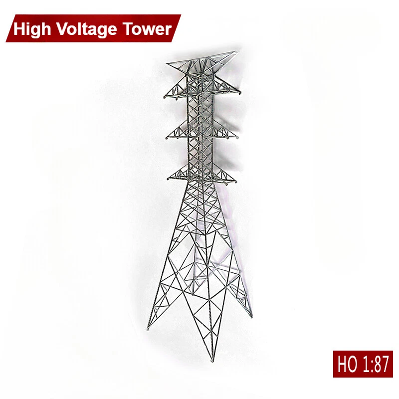 HO Scale Diorama Power Transmission Tower Model Scene Building Model Accessories - Image 1 of 4