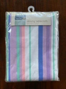NEW Target Home Oblong PEVA Vinyl Tablecloth 60"x84" - Easter Garden 🌷 - Picture 1 of 2