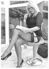 Nude European Postcard- Blond Office Secretary- Legs- Heels- Stockings- Skirt Up