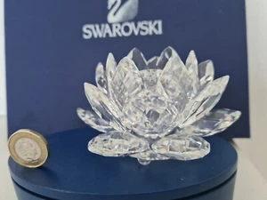 SWAROVSKI CRYSTAL 'MEDIUM WATERLILY CANDLEHOLDER' - Picture 1 of 2