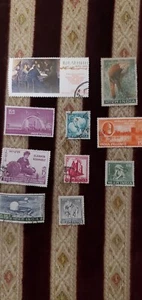Stamps From India Different Years Been Mailed - Picture 1 of 13