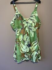 Carbon Top/Cami/Singlet Floral Lined, BNWT, Size 24, RRP $110 Now $39.95