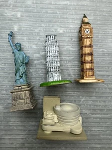 SAFARI LTD. miniature PVC FIGURE LOT/4 Guggenheim Museum Statue of Liberty &&& - Picture 1 of 14