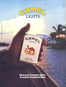 Camel Cigarettes Lights Original Vintage Print Ad 1989!! - Bild 1 von 1