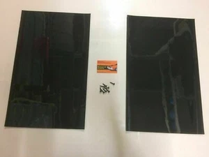 BLACK Rally Motorsport Mudflaps 50cm x 30cm 3mm MSA x2 - With Fittings - Picture 1 of 2