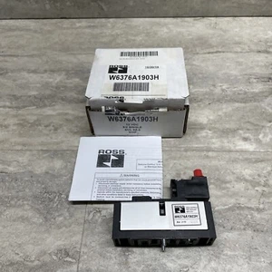 ROSS W6376A1903H Solenoid Operated Pneumatic Control Valve, 12VDC Coil, New - Picture 1 of 11