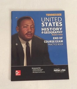 McGraw Hill TENNESSEE U.S. HISTORY & GEOGRAPHY End of Course Exam PRACTICE BOOK - Picture 1 of 6