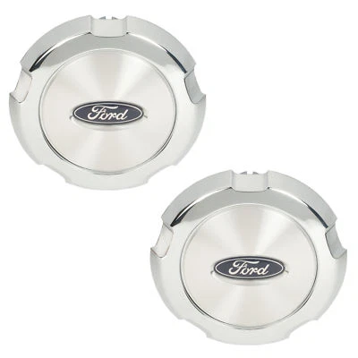 Juego de tapacubos centrales de cubo de rueda nuevo OEM (2) cromo 2004-2008 Ford F-150 4L3Z1130JA Foto 1 de 4