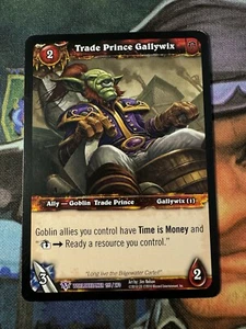 Juego de cartas coleccionables World of Warcraft Worldbreaker 195/270 Trade Prince Gallywix - Imagen 1 de 2