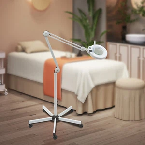 Daylight 5X Magnifying Lamp Magnifier Light Beauty Salon SPA Floor Stand 120 LED - Picture 1 of 15