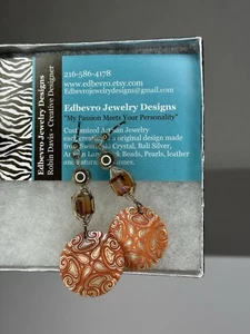 Ohrringe Künstler Design Orange Bohemian - Bild 1 von 1