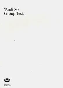 Audi 80 2.0E Road Test 1990-1991 UK Market Brochure Autocar Rover, Dedra, Volvo - Picture 1 of 2