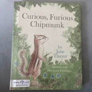 Curious Furious Chipmunk Jane Thayer Vintage Kids Book Books Fleishman Rare - Picture 1 of 13