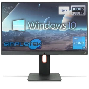 All in One 27" Touch i5 RAM 8GB SSD 480GB Windows 10 Pro Computer FHD VESA - Picture 1 of 10