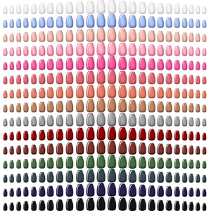 720 Unas Postizas Cuadradas Medianas 30 Juegos Colores Elegantes para Mujer Nina - Imagen 1 de 12