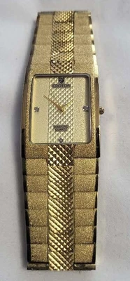 Croton Luxury Men's Multi-Textured Japanese Quartz Gold-Tone Watch (CN307293) - Image 1 of 4