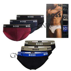 HUGO BOSS MEN 3 Pack POWER BRIEF COTTON STRETCH M-XXL Was £42 - Picture 1 of 5
